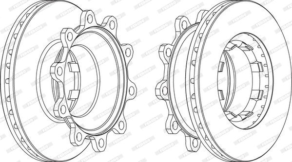 FERODO Тормозной диск FCR293A