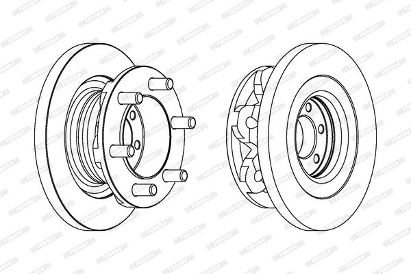 FERODO Тормозной диск FCR313A