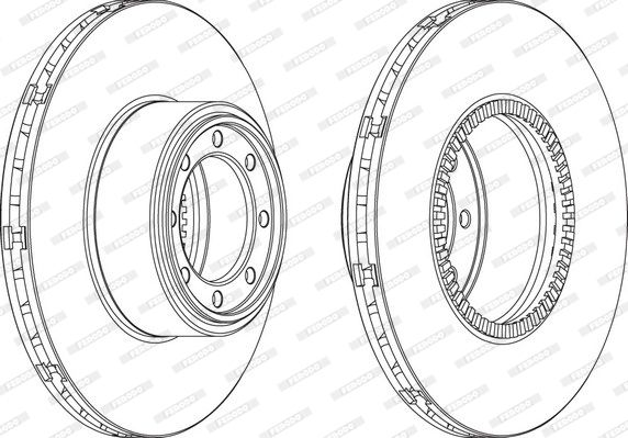 FERODO Тормозной диск FCR321A