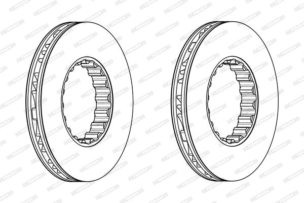 FERODO Тормозной диск FCR328A