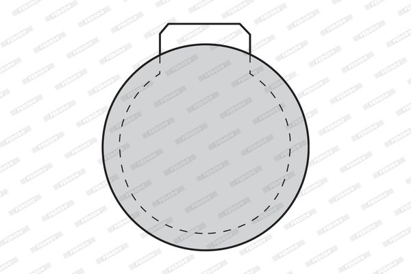 FERODO Комплект тормозных колодок, дисковый тормоз FDB100