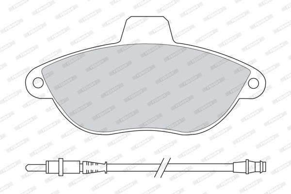 FERODO Комплект тормозных колодок, дисковый тормоз FDB1002