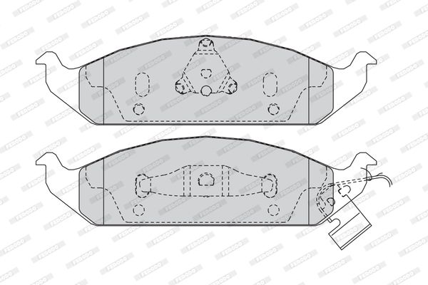 FERODO Piduriklotsi komplekt,ketaspidur FDB1254