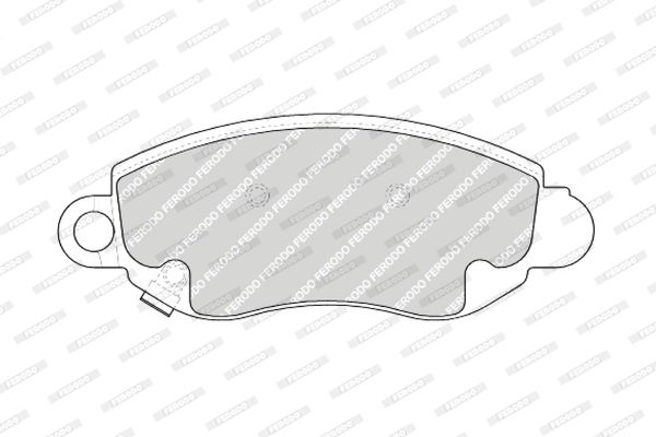 FERODO Piduriklotsi komplekt,ketaspidur FDB1381