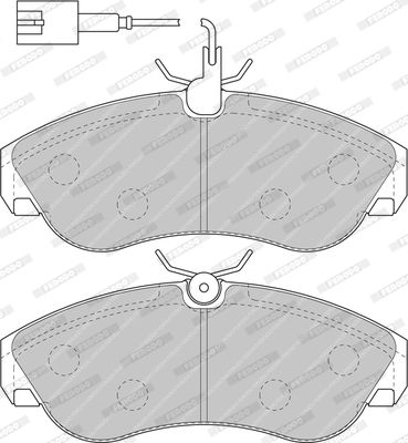 FERODO Комплект тормозных колодок, дисковый тормоз FDB1397