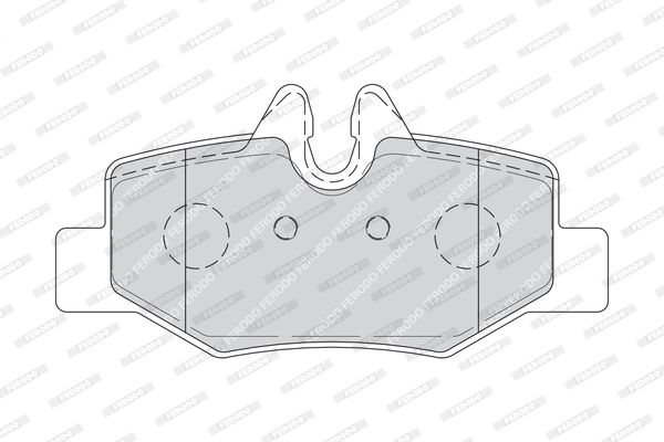 FERODO Комплект тормозных колодок, дисковый тормоз FDB1494
