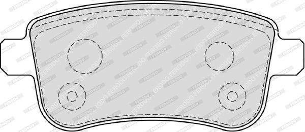 FERODO Комплект тормозных колодок, дисковый тормоз FDB4182