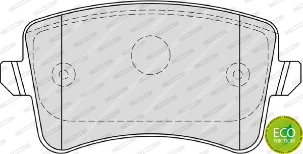 FERODO Комплект тормозных колодок, дисковый тормоз FDB4190