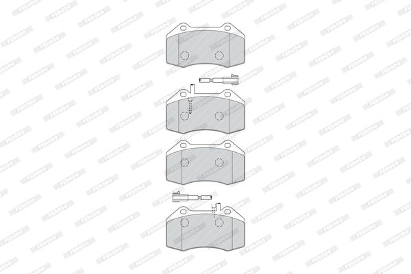 FERODO Комплект тормозных колодок, дисковый тормоз FDB4320