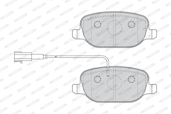 FERODO Piduriklotsi komplekt,ketaspidur FDB4337