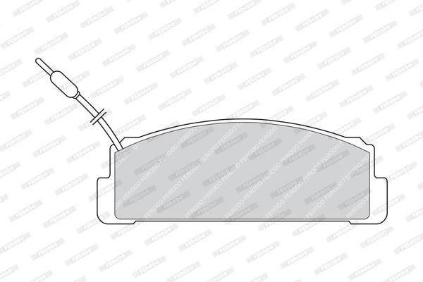 FERODO Piduriklotsi komplekt,ketaspidur FDB734