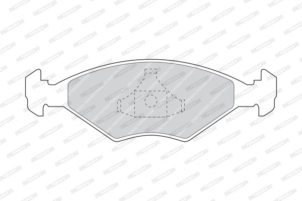FERODO Комплект тормозных колодок, дисковый тормоз FDB895