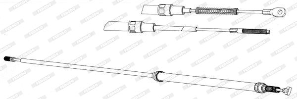 FERODO Тросик, cтояночный тормоз FHB432009