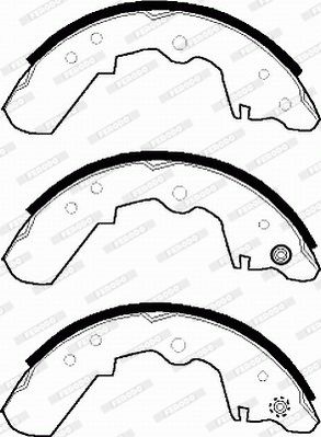 FERODO Комплект тормозных колодок FSB257