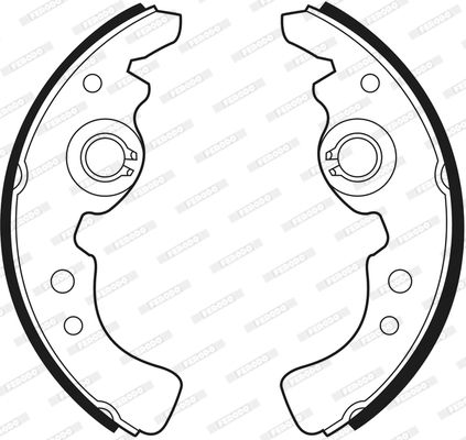 FERODO Piduriklotside komplekt FSB400