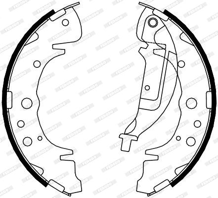 FERODO Piduriklotside komplekt FSB4084