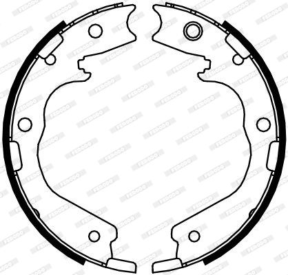 FERODO Piduriklotside komplekt,seisupidur FSB4091