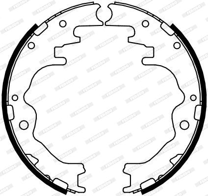 FERODO Piduriklotside komplekt FSB4092