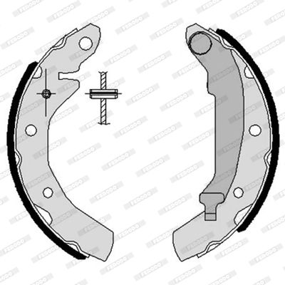 FERODO Piduriklotside komplekt FSB595