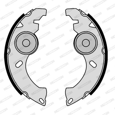 FERODO Комплект тормозных колодок FSB601