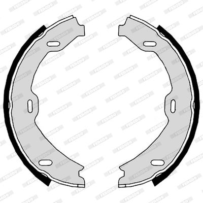 FERODO Комплект тормозных колодок, стояночная тормозная с FSB647