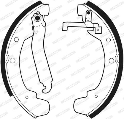 FERODO Комплект тормозных колодок FSB83