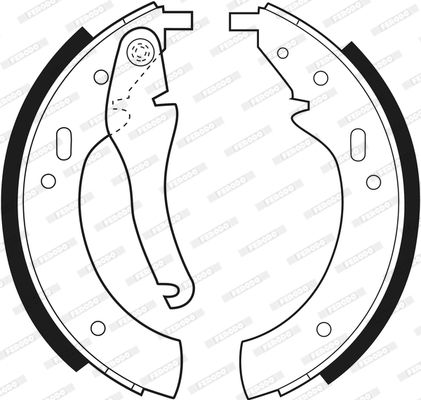FERODO Piduriklotside komplekt FSB97