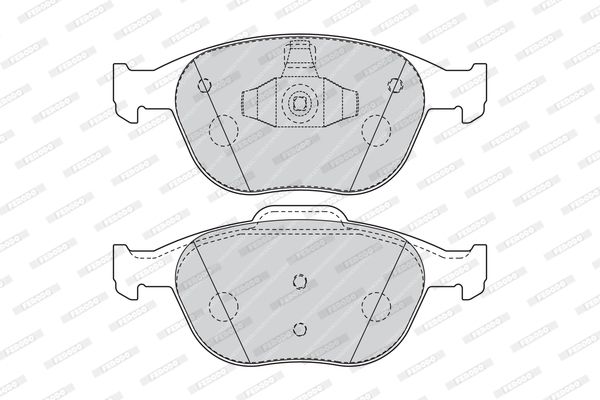FERODO Комплект тормозных колодок, дисковый тормоз FVR1568