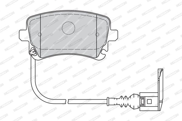 FERODO Комплект тормозных колодок, дисковый тормоз FVR1644