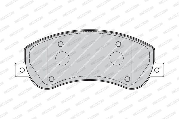 FERODO Piduriklotsi komplekt,ketaspidur FVR1928
