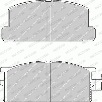 FERODO Комплект тормозных колодок, дисковый тормоз FVR295