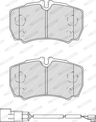 FERODO Комплект тормозных колодок, дисковый тормоз FVR4251