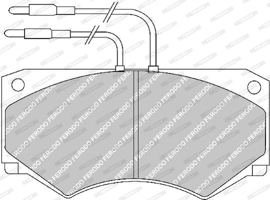 FERODO Piduriklotsi komplekt,ketaspidur FVR492