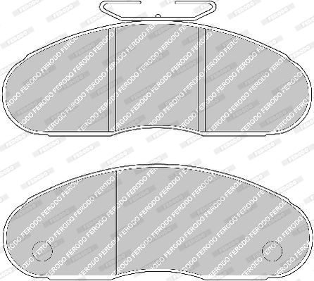 FERODO Комплект тормозных колодок, дисковый тормоз FVR791