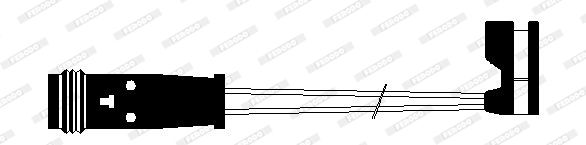 FERODO Сигнализатор, износ тормозных колодок FWI296