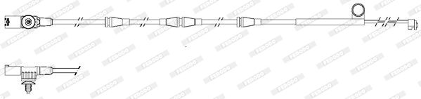 FERODO Сигнализатор, износ тормозных колодок FWI297