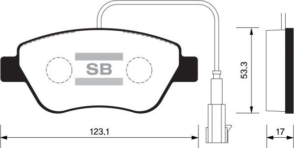 FI.BA Комплект тормозных колодок, дисковый тормоз FBP1201