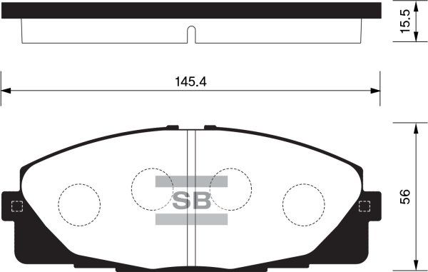 FI.BA Комплект тормозных колодок, дисковый тормоз FBP1376