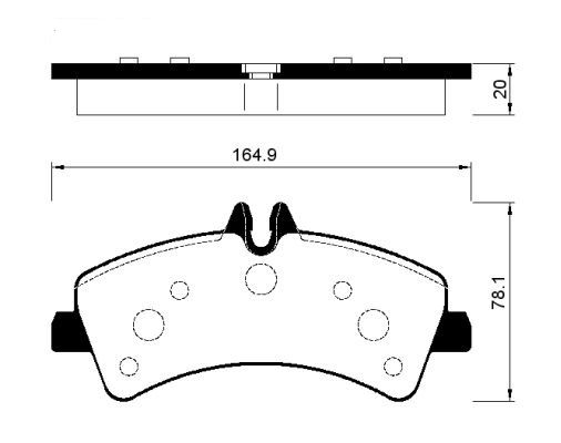 FI.BA Комплект тормозных колодок, дисковый тормоз FBP1426