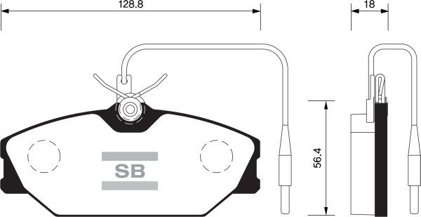 FI.BA Комплект тормозных колодок, дисковый тормоз FBP1483