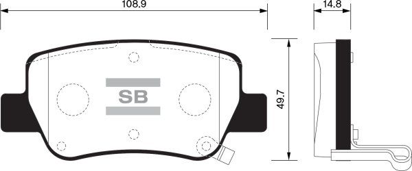 FI.BA Комплект тормозных колодок, дисковый тормоз FBP1578
