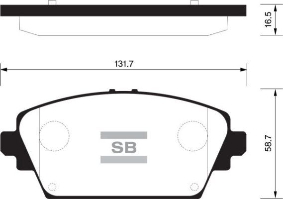 FI.BA Комплект тормозных колодок, дисковый тормоз FBP1582