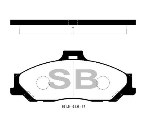 FI.BA Комплект тормозных колодок, дисковый тормоз FBP1628