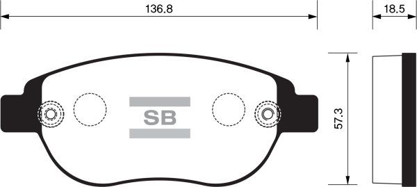FI.BA Комплект тормозных колодок, дисковый тормоз FBP2073