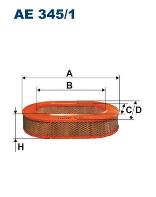 FILTRON Воздушный фильтр AE 345/1