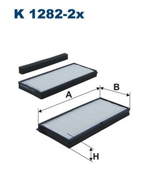 FILTRON Фильтр, воздух во внутренном пространстве K 1282-2x