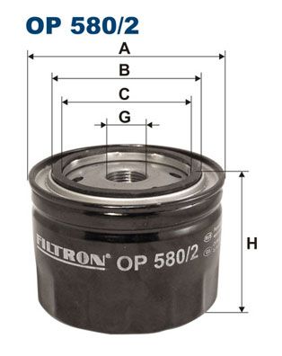 FILTRON Масляный фильтр OP 580/2