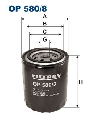FILTRON Масляный фильтр OP 580/8