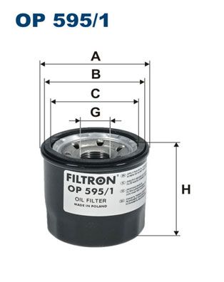 FILTRON Масляный фильтр OP 595/1