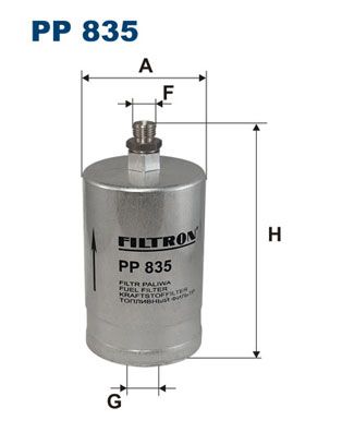 FILTRON Топливный фильтр PP 835